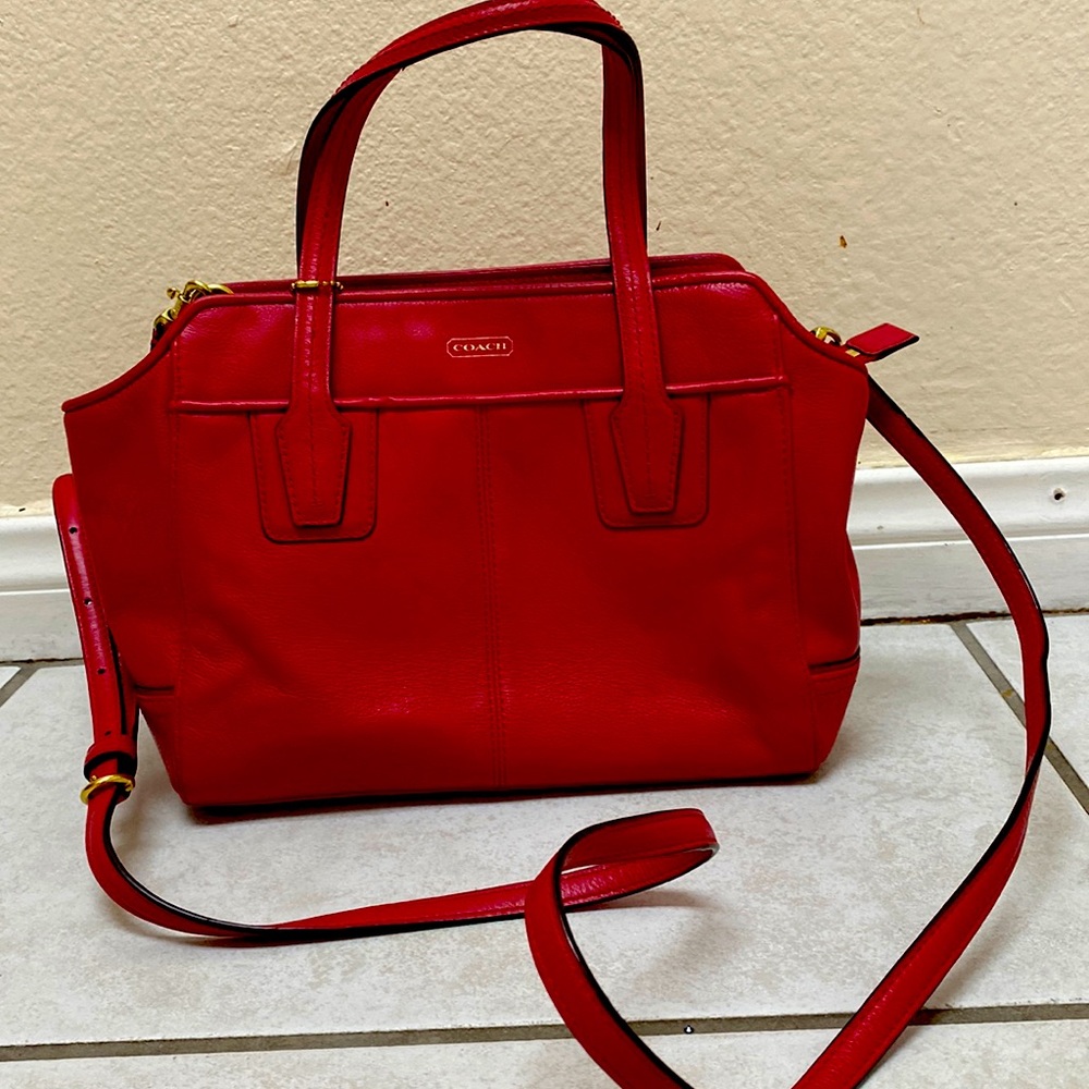 Coach purse red color